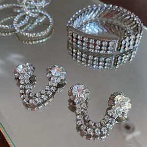 Unique vintage diamanté clothes or shoes clips